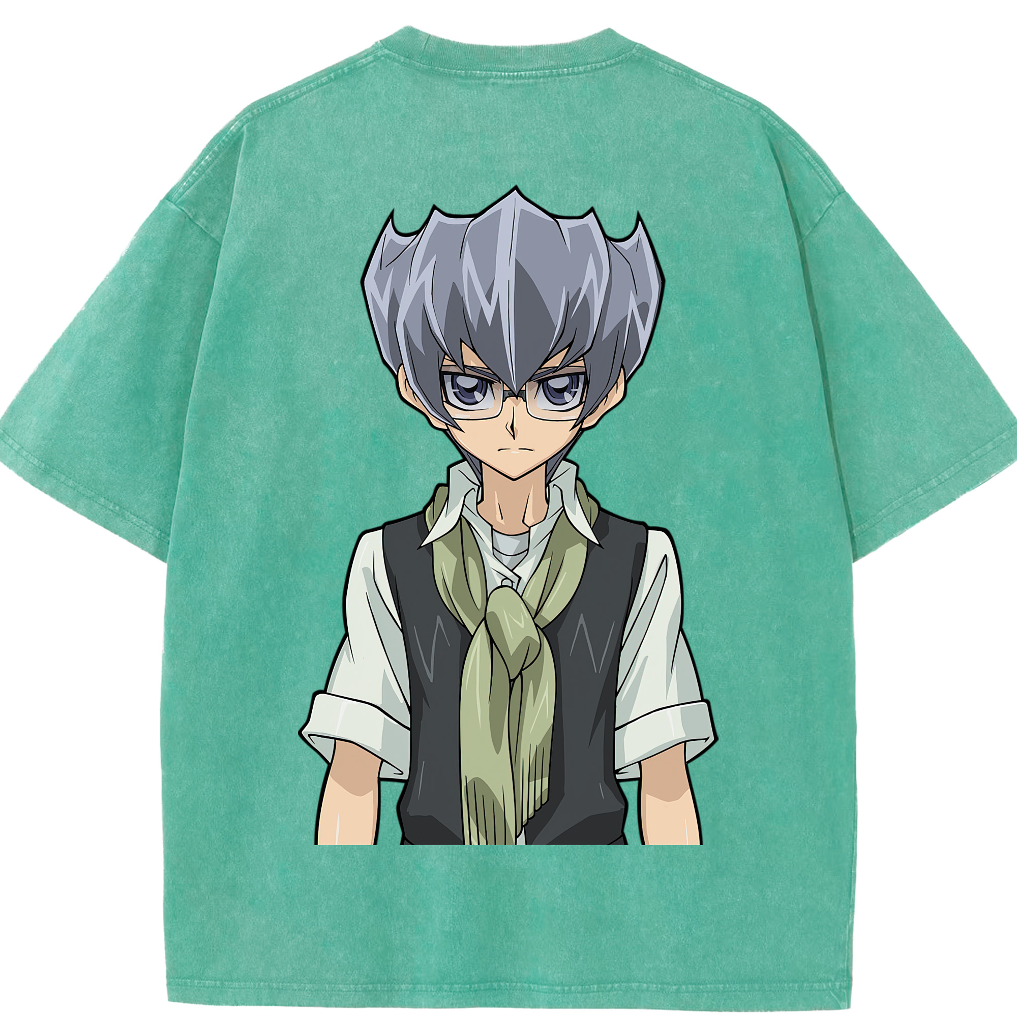 （画像用） 遊☆戯☆王 Yu-Gi-Oh! 綿100% ヴィンテージ風 半袖Tシャツ（背面プリント）